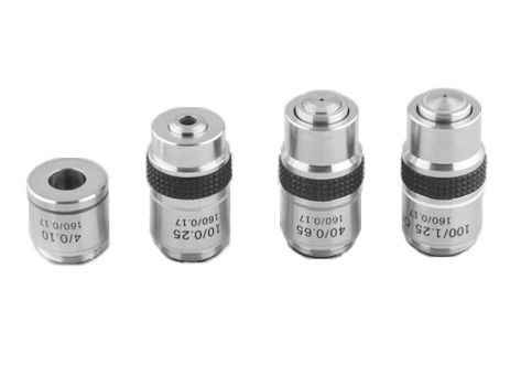 4X 10X 1600X اسکن عدسی شیئی میکروسکوپ بیولوژیکی کروم رنگی