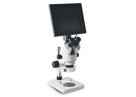 میکروسکوپ استریو دوچشمی زوم 7X-45X با نمایشگر رنگی صفحه نمایش و نور LED برای تعمیر تلفن همراه