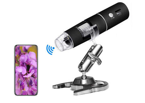 کیفیت  LED USB Wifi Optical Digital Microscope 1080P HD 2MP 1000X Monocular کارخانه