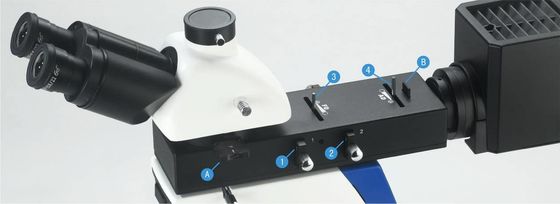 میکروسکوپ متالورژیکی نوری دوچشمی 50X 1000X میدان تاریک روشن Tinocular