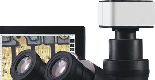 حداکثر دوربین میکروسکوپ دیجیتال پیکسل 5M USB 2.0 با نرخ فریم 22 فریم بر ثانیه