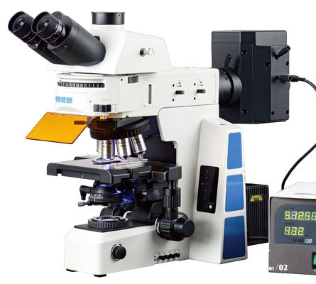 میکروسکوپ آزمایشگاهی زیست شناسی CMOS CCD 20 مگاپیکسل میکروسکوپ تحقیقاتی هدف AOP